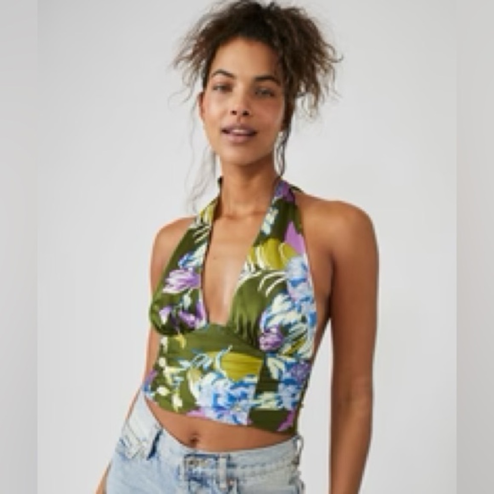 1 hour sale. Free People, Seraphina Halter Top